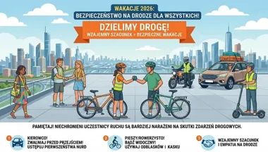 Wakacje na drogach Słupska. Jeden błąd może kosztować czyjeś życie